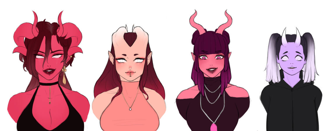 bust character design female